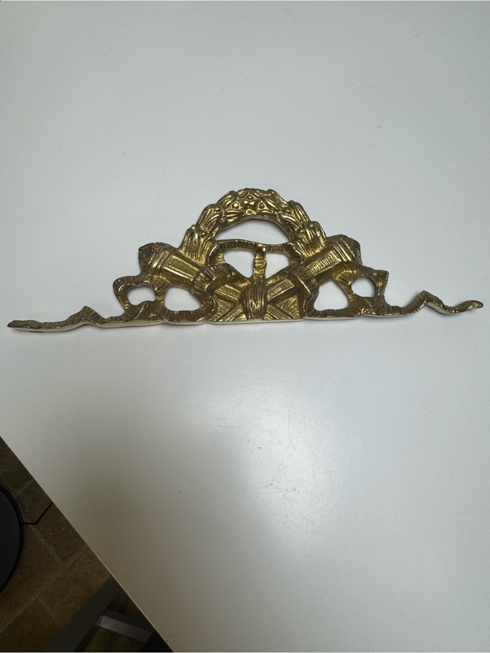 Vtg. Solid Brass Furniture, Hollywood Regency, Wall Swak